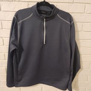 Walter Hagan Men's Gray Half-Zip Sweater M